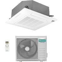 Inverter-kassetten-klimagerät turbo 24000 btu act71ur4rjc8 + auw71u4rk8 r-32 wi-fi optional klasse a++/a+ mit fernbedienung und panel im lieferumfang von Hisense