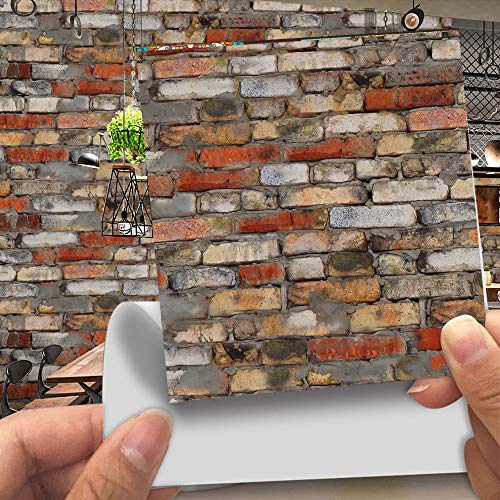 Hiser 20 Stück Küchenrückwand Fliesenaufkleber, Kunstleder 3D Steinimitat Backstein-Stil Wasserdicht Ölfest Stickerfliesen Deko Selbstklebende für Küche Badezimmer Wohnzimmer Dekoration (LA005,20cm) Hiser 20 Stück Küchenrückwand Fliesenaufkleber, Kunstleder 3D Steinimitat Backstein-Stil Wasserdicht Ölfest Stickerfliesen Deko Selbstklebende für Küche Badezimmer Wohnzimmer Dekoration (LA005,20cm) von Hiser