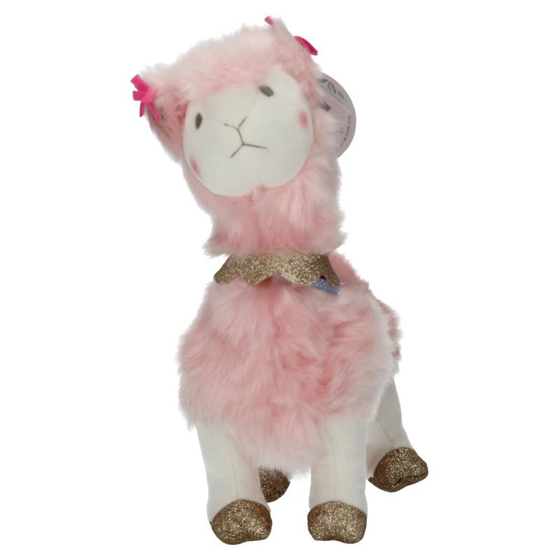 Histoire d&#039;Ours Kuscheltier Lama 30 cm rosa groß von Histoire d´Ours