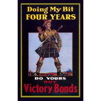 Kanada Ww I Poster, Buy Victory Bonds Ver.iii, Auf Strapazierfähiger Baumwollleinwand, 50 X 70 cm Oder Ca von HistoricMapsofCanada