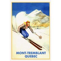 Mont Tremblant, Quebec, Auf Schwerer Baumwollleinwand, 50 X 70 cm, 20 25" Ca von HistoricMapsofCanada