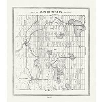 Muskoka-Haliburton, Armour Township, 1893, Karte Auf Schwerer Baumwollleinwand, 20 X 25" Ca von HistoricMapsofCanada