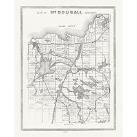 Muskoka-Haliburton, Mcdougall Township, 1893, Karte Auf Schwerer Baumwollleinwand, 20 X 25" Ca von HistoricMapsofCanada
