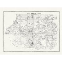 Muskoka-Haliburton, Medora Township, 1893, Karte Auf Schwerer Baumwollleinwand, 20 X 25" Ca von HistoricMapsofCanada