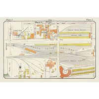 Teller 02, Toronto Downtown, Railway Lands, 1924, Karte Auf Schwerer Baumwollleinwand, 20 X 30" Oder 50 75cm. Ca von HistoricMapsofCanada