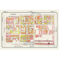 Teller 05, Toronto Downtown West, King St. To Spadina, 1924, Karte Auf Schwerer Baumwollleinwand, 20 X 30" Oder 50 75cm. Ca von HistoricMapsofCanada