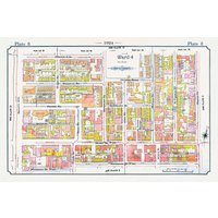 Teller 08, Toronto Downtown, Queen St. West To Spadina, 1924, Karte Auf Schwerer Baumwollleinwand, 20 X 30" Oder 50 75cm. Ca von HistoricMapsofCanada