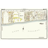 Teller 105, Toronto East, The Beach, Scarboro 1913, Karte Auf Schwerer Baumwollleinwand, 20 X 30" Oder 50 75cm. Ca von HistoricMapsofCanada