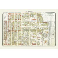 Teller 28, Toronto Downtown East, Cabbagetown & Regent Park, 1903, Karte Auf Schwerer Baumwollleinwand, 50 X 76cm, Ca von HistoricMapsofCanada