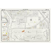 Teller 39, Toronto Uptown, Rosedale & Moore Park, 1910, Landkarte Auf Schwerer Baumwollleinwand, 20 X 30" Ca von HistoricMapsofCanada