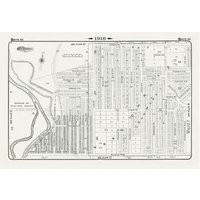 Teller 60, Toronto West, High Park Bloor West Village, 1910, Karte Auf Schwerer Baumwollleinwand, Ca. 20 X 30" von HistoricMapsofCanada