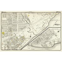 Teller 83, Toronto West, South Etobicoke South, Mimico, 1913, Karte Auf Schwerer Baumwollleinwand, 20 X 30" Oder 50 75cm. Ca von HistoricMapsofCanada