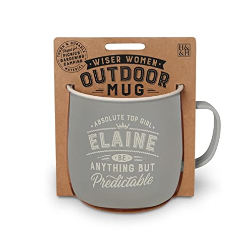 History & Heraldry Personalisierte Outdoor-Tasse (Elaine) von History & Heraldry