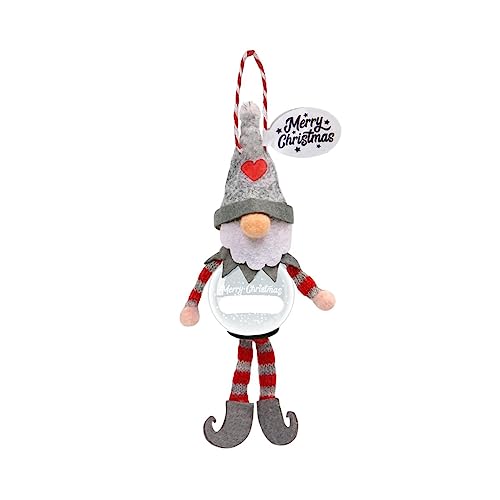 History & Heraldry Personalisierte Schneekugel Baumschmuck (blanko Zwerg) - Hängender Klassischer Weihnachtsbaumschmuck aus Filz mit 103 vorpersonalisierten Namen und Titeln zur Auswahl von History & Heraldry