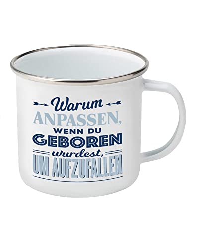 History & Heraldry Top Lady Becher Sei du selbst | Emaille | 350ml | von History & Heraldry