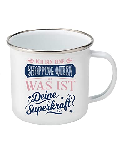 History & Heraldry Top Lady Becher Shopping Queen |Emaille|350ml| von History & Heraldry
