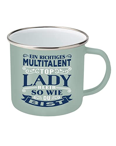 History & Heraldry Top Lady Becher aus Emaille 350ml Top Lady Multitalent von History & Heraldry
