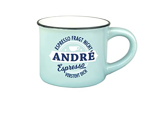 Persönliche Espresso Tasse - André |Steinzeug|50ml| von History & Heraldry