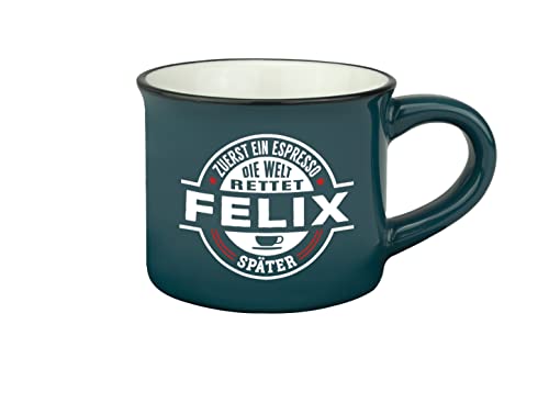 Persönliche Espresso Tasse - Felix |Steinzeug|50ml| von History & Heraldry