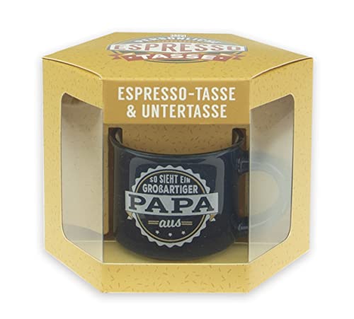 Persönliche Espresso Tasse - Geschenkbox ohne Tasse aus Pappe, für 1x Espresso-Tasse von History & Heraldry