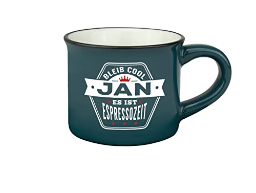 Persönliche Espresso Tasse - Jan |Steinzeug|50ml| von History & Heraldry