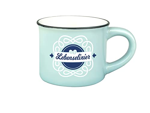 Persönliche Espresso Tasse - Lebenselixier |Steinzeug|50ml| von History & Heraldry