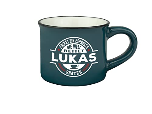 Persönliche Espresso Tasse - Lukas |Steinzeug|50ml| von History & Heraldry