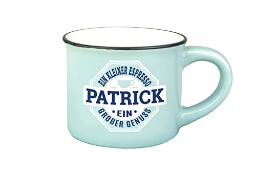Persönliche Espresso Tasse - Patrick |Steinzeug|50ml| von History & Heraldry