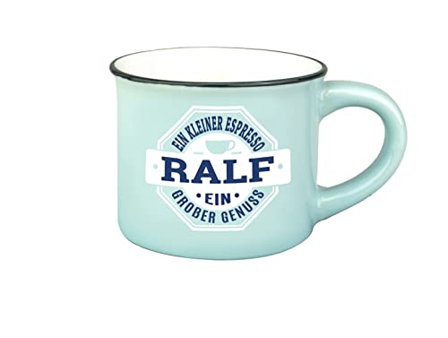 Persönliche Espresso Tasse - Ralf |Steinzeug|50ml| von History & Heraldry