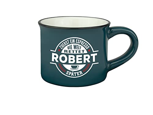 Persönliche Espresso Tasse - Robert |Steinzeug|50ml| von History & Heraldry