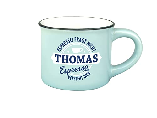 Persönliche Espresso Tasse - Thomas |Steinzeug|50ml| von History & Heraldry