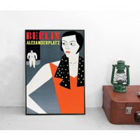 Filmposter Berlin-Alexanderplatz Phil Jutzi Heinrich George Plakat Kunstdruck Home Decor Wall Art Vintage Print Poster von Historyonyourwall