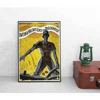 Poster 1. Weltkrieg "Brüder, Meldet Euch Zur Reichswehr" Kaiserreich Deutsches Reich Plakat Kunstdruck Propaganda Militaria von Historyonyourwall