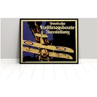 Poster 1. Weltkrieg -Luftkriegsbeute - Kaiserreich Deutsches Reich Plakat Kunstdruck Propaganda Militaria von Historyonyourwall