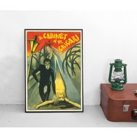 Poster -Das Cabinet Des Dr. Caligari - 1920 Plakat Kunstdruck Filmposter Home Decor Wall Art Vintage Print von Historyonyourwall