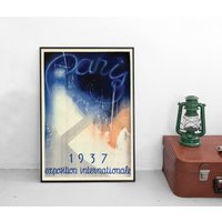 Poster Weltausstellung Expo Paris, Frankreich 1937 Print Home Decor Wall Art von Historyonyourwall