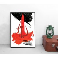 Poster -Wir Gehören Der Zukunft An - Sowjetunion Russland Raumfahrt Cccp Propaganda Plakat Kunstdruck Yuri Gagarin von Historyonyourwall