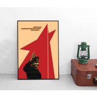 Poster Yuri Gagarin Sowjetunion Russland Raumfahrt Cccp Propaganda Plakat Kunstdruck Weltall Weltraum Ii von Historyonyourwall