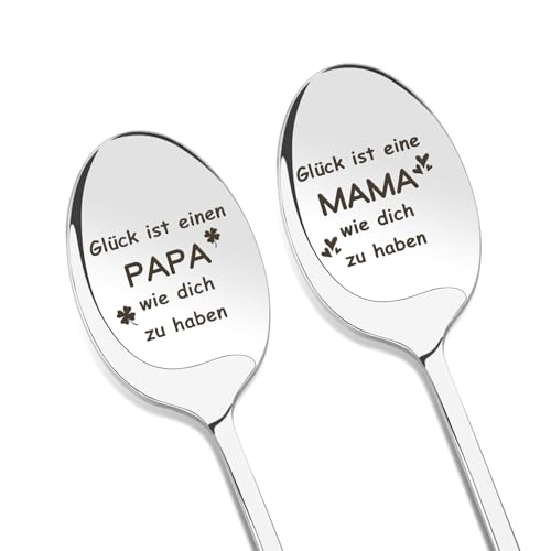 Muttertagsgeschenk für Mama und Papa Geschenk Muttertagsgeschenk für Geschenk Geburtstag Löffel mit Gravur 2 Stück Geburtstagsgeschenk für Mama und Papa geburtstagsgeschenk Muttertagsgeschenk für Mama und Papa Geschenk Muttertagsgeschenk für Geschenk Geburtstag Löffel mit Gravur 2 Stück Geburtstagsgeschenk für Mama und Papa geburtstagsgeschenk von Hisxierng
