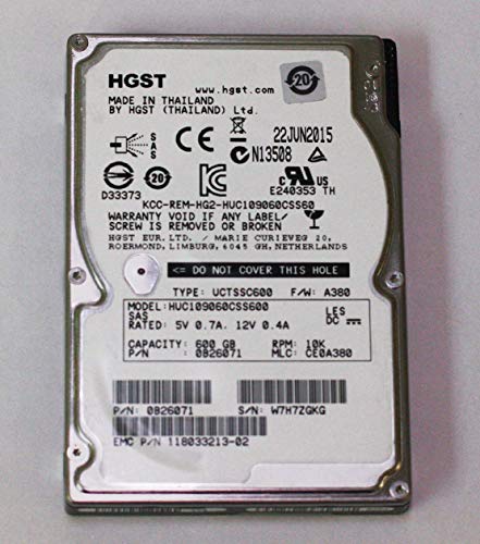 HGST HD2.5" SAS2 600GB HUC109060CSS600 /10k (Generalüberholt) von Hitachi