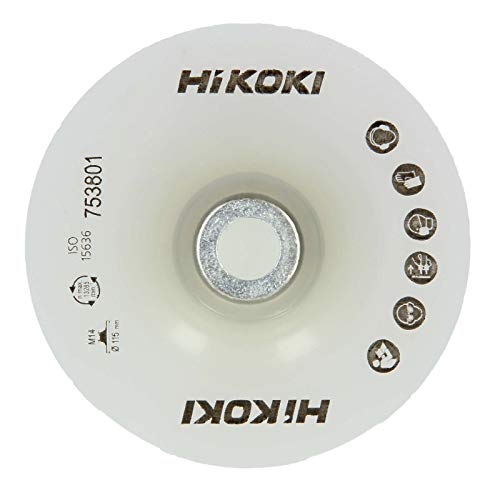 HIKOKI 753802 - Plato de soporte para discos de lija para amoladoras angulares ISO 15636 base plato duro 125 mm M14 von Hitachi
