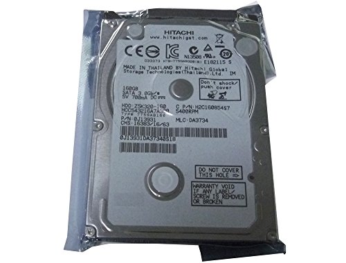 Hitachi 160Gb 5400Rpm 8 MB Cache Sata 3,0 Gbit/S 2.5" Laptop-Festplatte (für Dell, Asus, IBM, Lenovo, HP, Compaq, Toshiba, Sony Notebook) - W / 1 Jahr von Hitachi