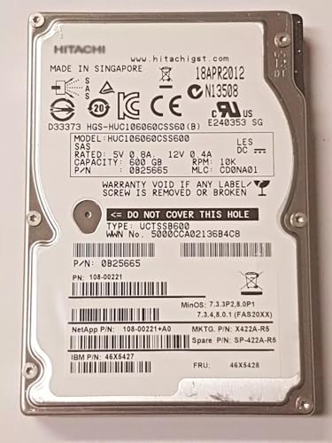 Hitachi 600 GB SAS II HUC106060CSS600 10K RPM 64MB HDD 2.5" interne Festplatte Hitachi 600 GB SAS II HUC106060CSS600 10K RPM 64MB HDD 2.5" interne Festplatte von Hitachi
