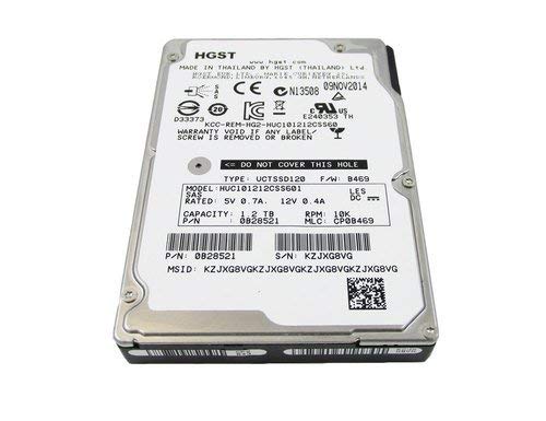 Hitachi HUC101212CSS600 0b25168 1.2TB 10 K RPM SAS 6 GB/s 6,3 cm HDD (Generalüberholt) von Hitachi