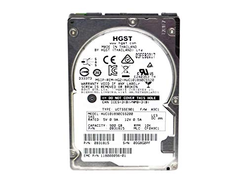 Hitachi Ultrastar C10 K1800 – Festplatte (Serial Attached SCSI (SAS), 900 GB, 6.35 cm (2.5), 6,5 W, 4,7 W, 5 – 55 °C) von Hitachi