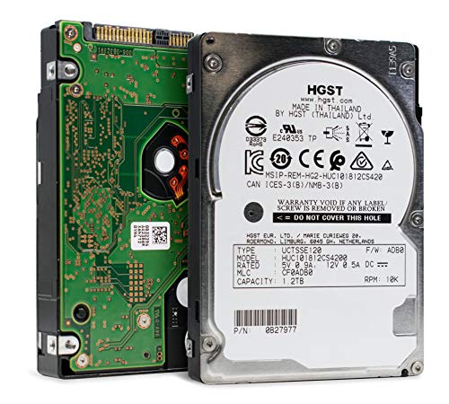 'Hitachi Ultrastar c10 K1800 1200 GB SAS Festplatte – Festplatten (2,5, 1200 GB, 10.000 U/min, SAS, 128 MB, Festplatte) (Generalüberholt) von Hitachi