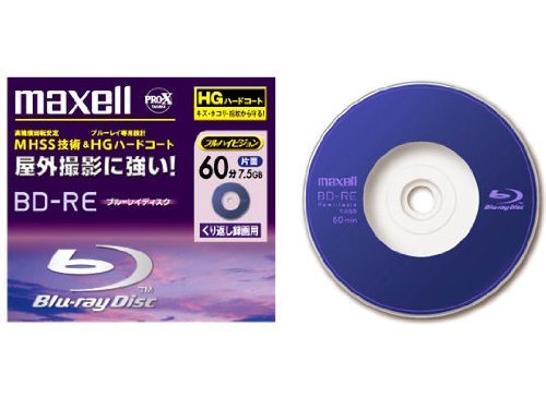 Maxel Mini Blu-Ray BD-RE Rewritable for Camcorder 60 min 7.5GB Pro X Series (japan import) von Hitachi
