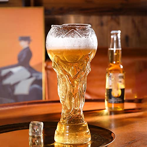 Hitburu 800 Ml WM Bierkrug,Fußball Bierkrug,Weltcup Bierkrug,Weingläser Für Kalte Getränke,Fußballspiel Crystal WorldsCup Für Papa, Freund Und Alle Fußballfans, Fußballliebhaber von Hitburu