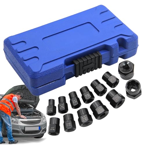 Hitburu Ausdreher Set Für Festsitzende Schrauben - Extraktionswerkzeug Mit Aufbewahrungskoffer Set 13 Teilig | rutschfeste ergonomische Werkzeuge präzises Gerät für Entfernung festsitzender Schrauben Hitburu Ausdreher Set Für Festsitzende Schrauben - Extraktionswerkzeug Mit Aufbewahrungskoffer Set 13 Teilig | rutschfeste ergonomische Werkzeuge präzises Gerät für Entfernung festsitzender Schrauben von Hitburu