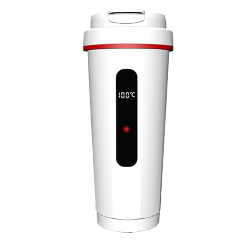 Hitburu Auto Elektrokocher | Edelstahl Trinkflasche | Tragbarer Getränkewärmer Für Reisen Camping Auto Küche LKW von Hitburu